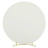 Copertura rotonda in tinta unita con fondo con cerniera, 2,2 m, avorio, per decorazioni per feste, feste di compleanno, banchetti - Come mostrato