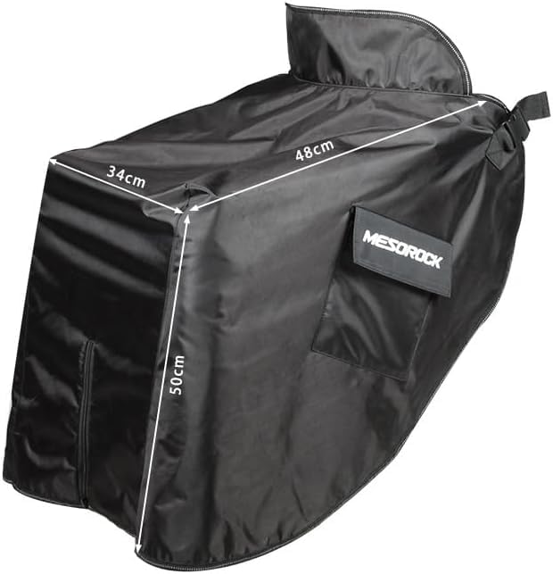 Garvee Copertura Universale Per Gambe Scooter, Grembiule Moto Impermeabile, Lana D'Agnello, Riflettente, Tasca Grande, Nero