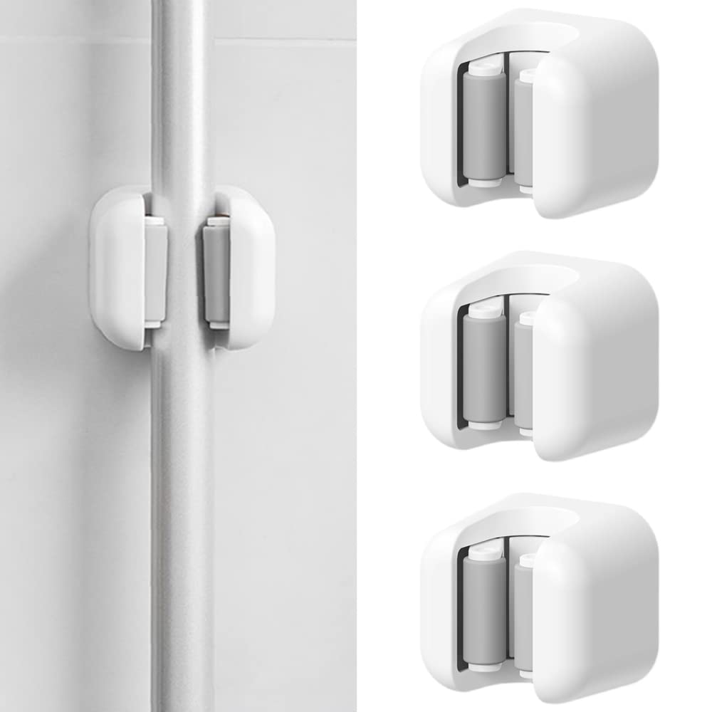 Garvee Set da 3 pezzi Porta scopa autoadesivo con supporto da parete antiscivolo per cucina e giardino, robusto, non richiede foratura