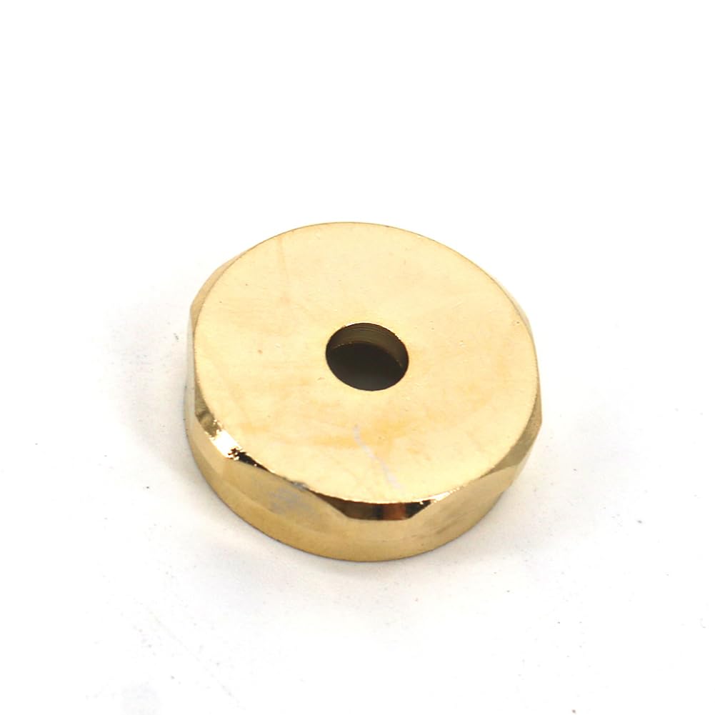 Garvee Set 12 Pulsanti per Tromba in Ottone con Intarsio Turchese - Accessori per Strumenti a Fiato, Montaggio Facile, Design Elegante, Colore Naturale