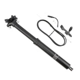 Reggisella telescopico Garvee da 31,6 mm per mountain bike, leva remota interna regolabile, escursione da 125 mm, robusto ed elegante - Nero