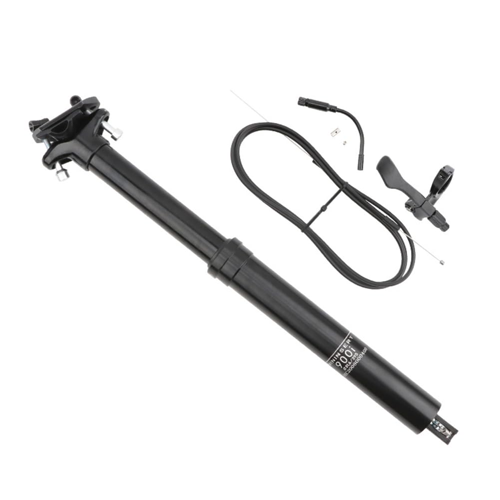 Reggisella telescopico Garvee da 31,6 mm per mountain bike, leva remota interna regolabile, escursione da 125 mm, robusto ed elegante