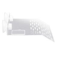 Garvee, grande piattaforma prendisole per tartarughe con 2 ventose per acquario, bianco