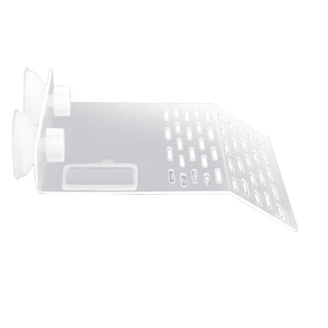 Garvee, grande piattaforma prendisole per tartarughe con 2 ventose per acquario, bianco
