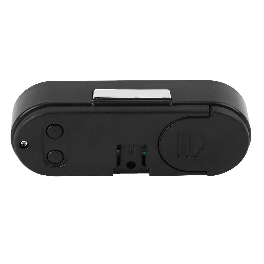 Orologio da auto Garvee multifunzione Mini LCD digitale con calendario Orologio da tavolo elettronico in plastica per cruscotto auto Ufficio Casa Nero