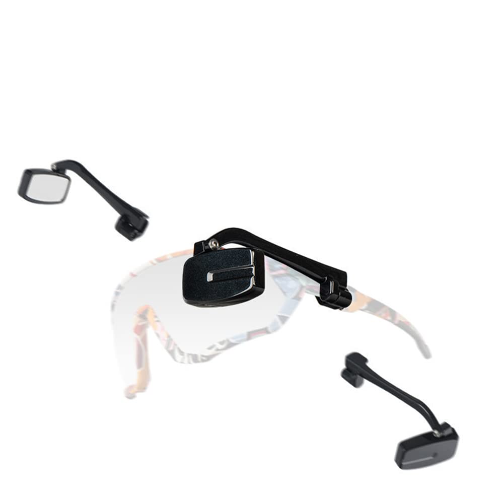 Occhiali da ciclismo Garvee con specchietto retrovisore, regolabili, mini riflettore per casco, robusti, versatili, montabili