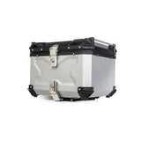Garvee Valigia Posteriore Moto 55L Alluminio Impermeabile Accessorio Universale per Viaggi 55L-X Silver - 55L-X Argento