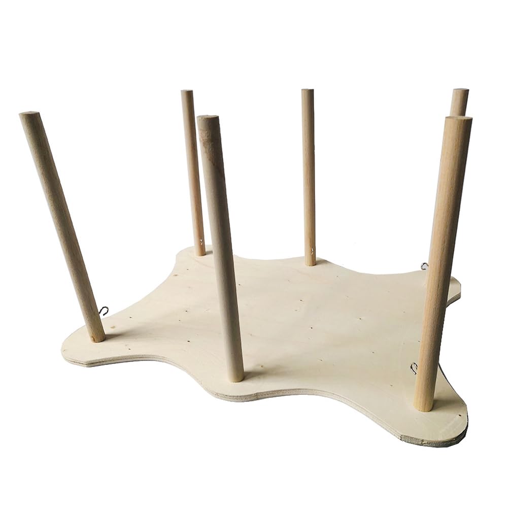 GARVEE Grande amaca per porcellini d'India con struttura in legno per conigli e furetti, 30x30x24 cm, materiale in tessuto morbido, design country