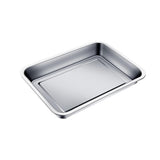 Garvee Piastra da Forno Universale Acciaio Inox 304 30x40x4.8 cm Antiaderente - Resistente 200°C per Arrosti e Grigliate Perfette