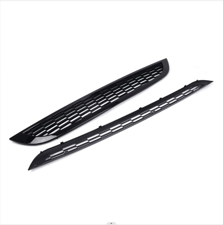 Griglia anteriore Garvee compatibile con Mini Cooper R50 R52 R53, struttura a nido d'ape in ABS, nero lucido, protezione durevole
