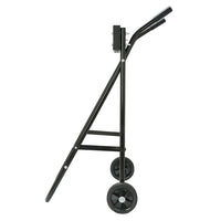 Carrello per motore fuoribordo Garvee, capacità 85 kg, supporto pieghevole per riparazione e trasporto imbarcazioni, altezza 99 cm, ferro, nero