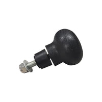 Pomello del volante Garvee da 8 mm, girevole, con impugnatura di potenza per carrelli elevatori e trattori, materiale ABS, superficie liscia, nero
