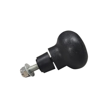 Pomello del volante Garvee da 8 mm, girevole, con impugnatura di potenza per carrelli elevatori e trattori, materiale ABS, superficie liscia, nero