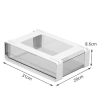 Organizzatore estensibile sottopensile Garvee con cassetti in plastica, cassetti scorrevoli, accessori per cucina e ufficio 31x20x8,6 cm