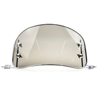 Parabrezza per moto Garvee, accessorio per deflettore anteriore in stile retrò per scooter e bici elettriche, nero