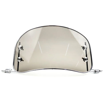 Garvee Parabrezza Moto Retro Deflettore Vento Nero Per Scooter E E-bike, Durevole, Riduce Velocità Vento, Protezione Detriti, 30-45cm