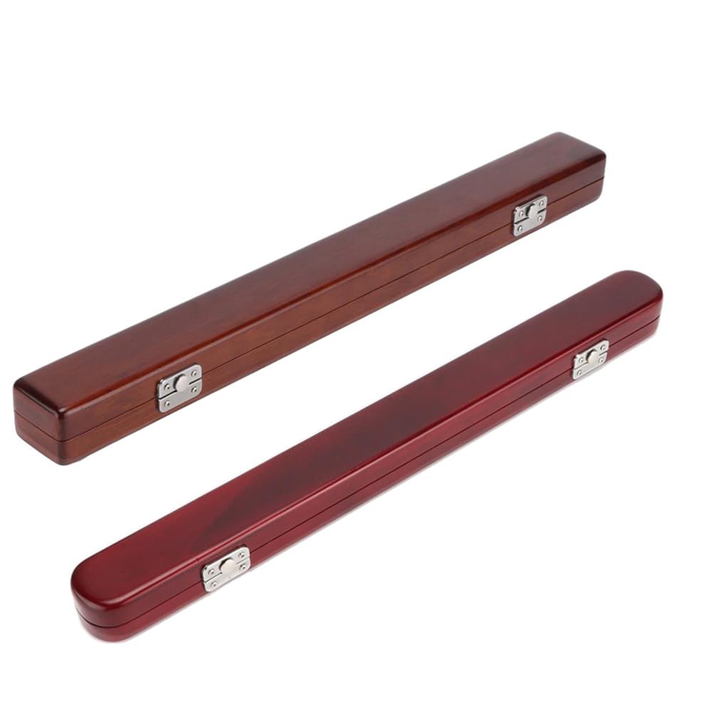 Garvee Music Baton Bacchetta da direttore d'orchestra portatile con custodia Bacchetta in legno per coro Orchestra Concerto Scatola quadrata Ambra Mogano