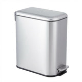Garvee Bidone Slim 12 L Acciaio Inox con Coperchio Soft-Close Secchio Rimovibile per Cucina e Ufficio Compatto Argento - Argento