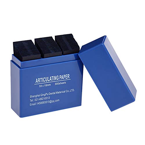 Strisce di carta per articolazione dentale Garvee blu 300 fogli Strumento per laboratorio odontotecnico Marcatura precisa Cura orale odontoiatrica durevole Studio dentistico