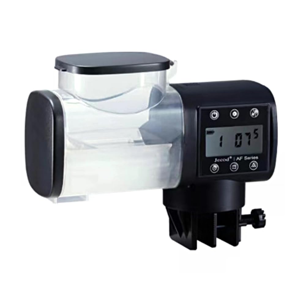 GARVEE Mangiatoia automatica per pesci d'acquario, resistente all'umidità, con alimentazione temporizzata, ideale per le vacanze, 500 ml