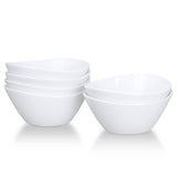 Ciotola Cereali Ceramica Garvee 6 Pollici - Set Ciotole Porcellana Bianche per Cereali, Insalata, Dessert, Zuppa | Microonde e Lavastoviglie