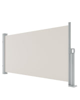 Garvee Tenda Laterale Retrattile 180x350 cm Schermo Privacy Impermeabile Resistente ai Raggi UV Beige per Patio Balconi Piscine - Beige