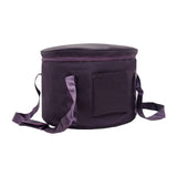 Borsa portaoggetti Garvee per campane tibetane di cristallo da 10 pollici, custodia per il trasporto spessa con fodera, nera, portatile e sicura