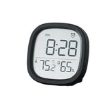 Sveglia digitale Garvee con display di temperatura e umidità, display LCD, design magnetico per camera da letto e ufficio, funzionamento a batteria