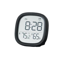 Sveglia digitale Garvee con display di temperatura e umidità, display LCD, design magnetico per camera da letto e ufficio, funzionamento a batteria