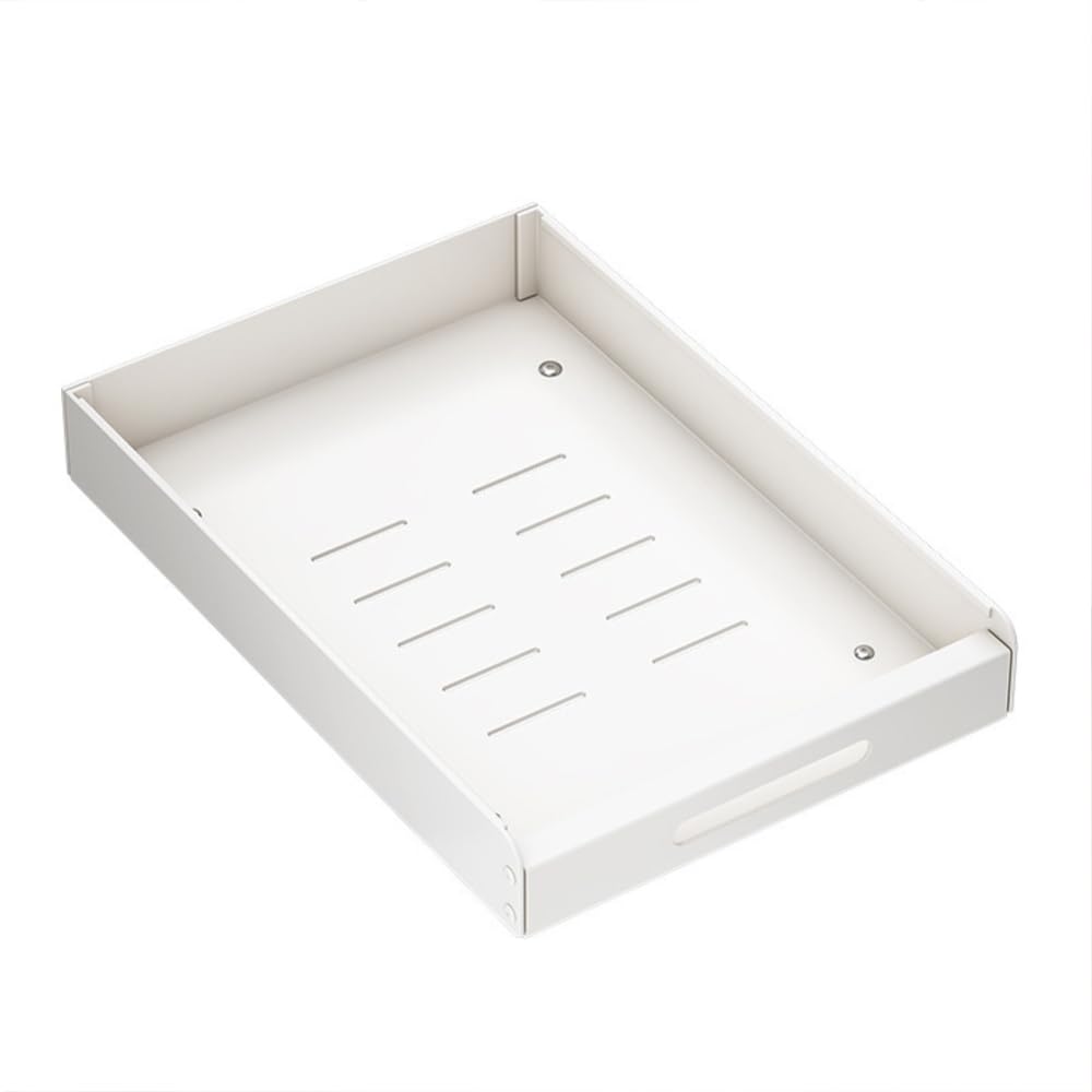 Garvee Organizer Estraibile Per Cucina Scaffali Scorrevoli In Acciaio Carbonio Bianco 35cm Per Cucina E Bagno