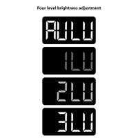 Garvee Orologio Digitale da Parete 10,5" LED con Telecomando, Display Multifunzionale, Timer, Plastica, Luminosità Regolabile, Bianco, per Cucina e Ufficio