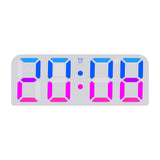 Orologio da parete digitale Garvee da 24 cm a LED bianco per camera da letto, ufficio, soggiorno con telecomando e luminosità regolabile