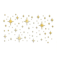 Adesivi murali a specchio a forma di stella in acrilico Garvee, 82 pezzi, impermeabili, autoadesivi, per camerette dei bambini, asili nido, decorazioni per la casa, colore oro