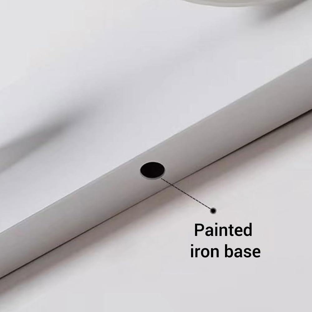 Luce LED per specchio da bagno Garvee da 60 cm, lampada da toeletta a 4 luci, alluminio, 12 W, 4000 K, bianco neutro