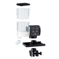 GARVEE Mangiatoia automatica per pesci per acquari, alimentazione temporizzata, mantiene asciutto, capacità 500 ml