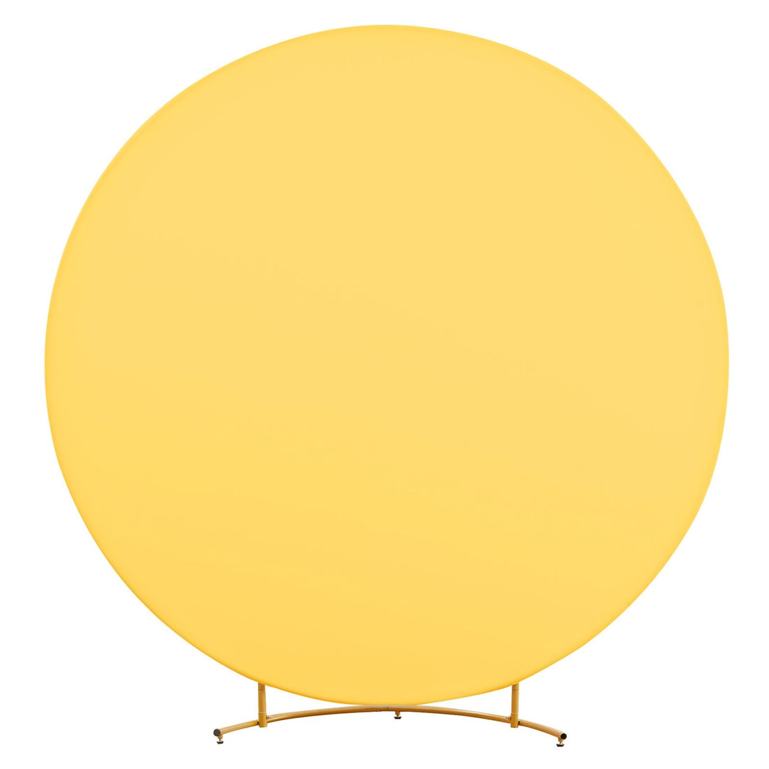 GARVEE Arco rotondo per matrimonio, 2 m, copertura elastica gialla per fotografia, feste e baby shower