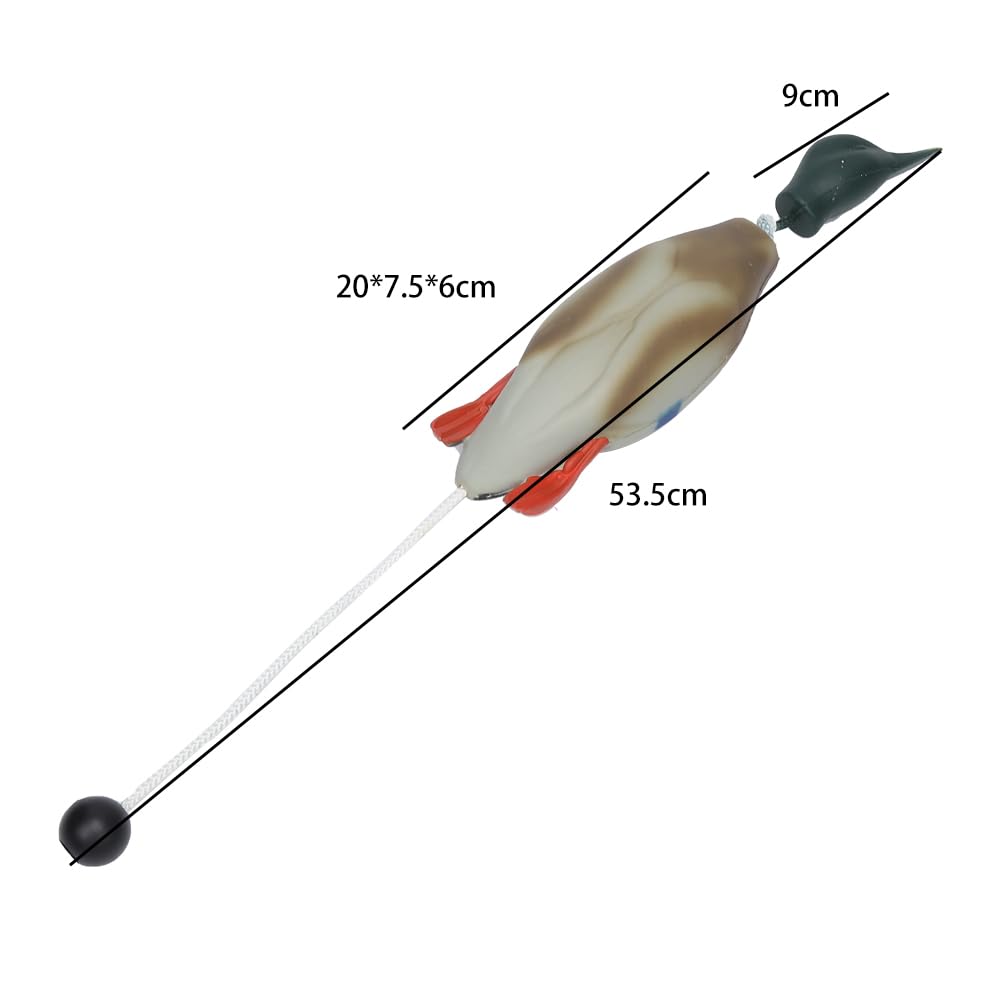 Giocattolo per l'addestramento del cane Garvee, finta anatra realistica, robusto e morbido, in materiale per cuccioli e cani da caccia, per l'addestramento all'aperto