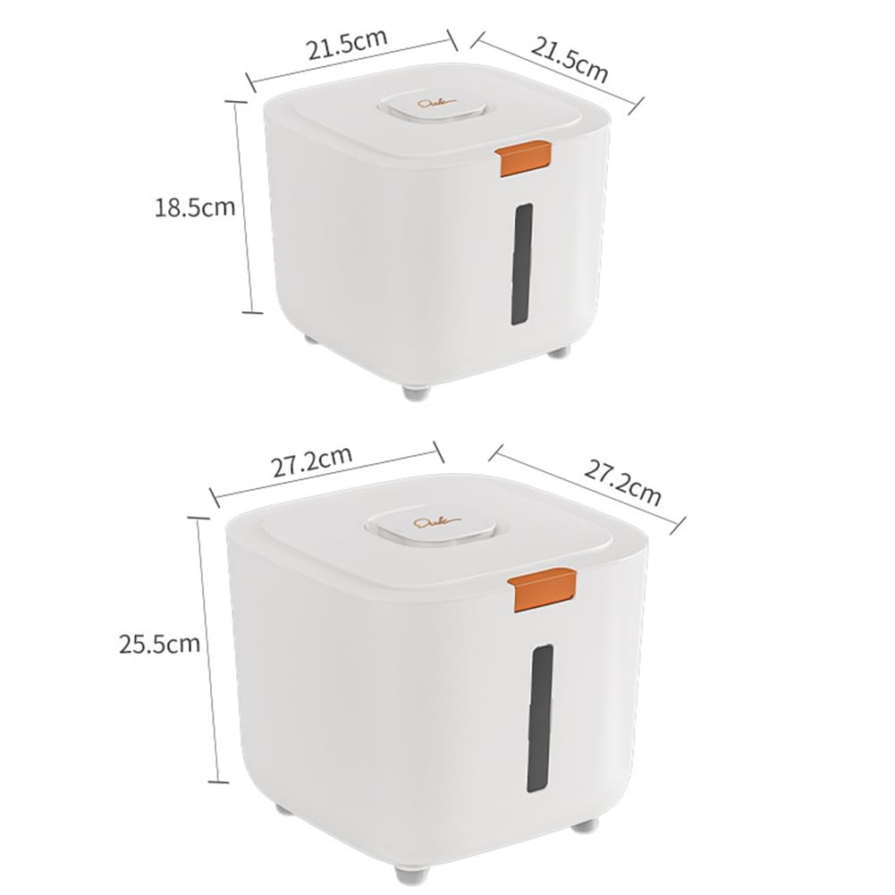 Contenitore per alimenti per cani Garvee da 10 litri, ermetico, per cibo per animali domestici, per cucina e dispensa, trasparente