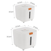 Contenitore per alimenti per cani Garvee da 10 litri, ermetico, per cibo per animali domestici, per cucina e dispensa, trasparente