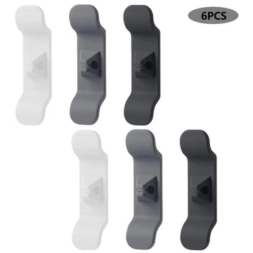 Garvee Set da 6 pezzi Avvolgicavi per elettrodomestici da cucina, Silicone, Autoadesivo, Universale, Salvaspazio, Organizzatore di cavi, Cucina