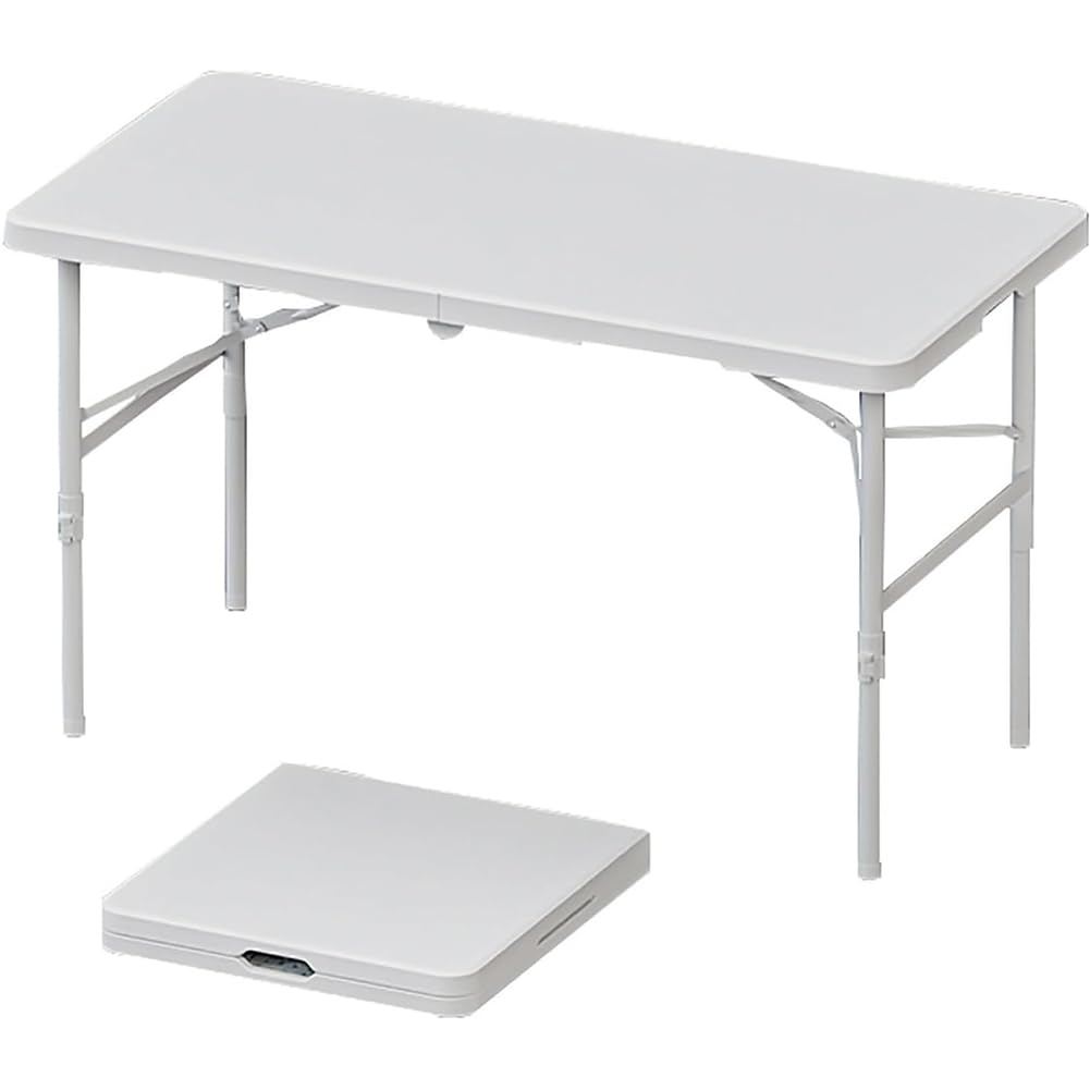Tavolo pieghevole Garvee, tavolo da campeggio, tavolo pieghevole multifunzionale, altezza regolabile con maniglia per il trasporto, per campeggio, giardino, balcone, festival, 120 x 60 cm