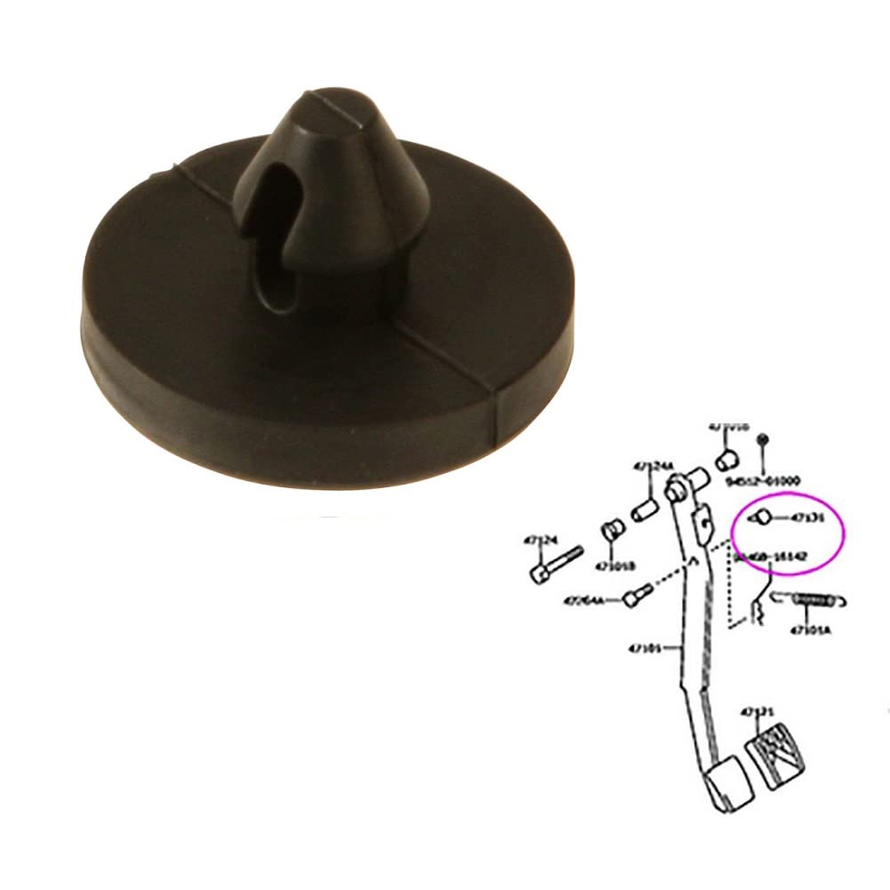Garvee 12 pezzi di gomma per interruttore luce freno per la maggior parte delle auto, compatto e facile da installare, nero, 1,8 x 1,1 cm