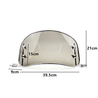 Garvee Parabrezza Moto Retro Deflettore Vento Nero Per Scooter E E-bike, Durevole, Riduce Velocità Vento, Protezione Detriti, 30-45cm