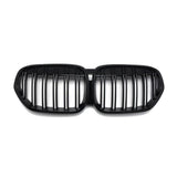 Griglia anteriore Garvee Auto con doppi montanti per X1 F48 F49 2020-2022, plastica ABS, nera, paraurti anteriore, resistente alle intemperie, raffreddamento migliorato