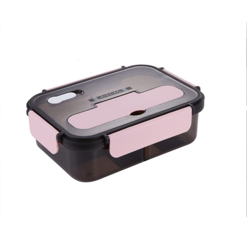 Garvee Lunchbox Bento Box 1100ml Rosa Mit 3 Fächern Auslaufsicher Für Schule Und Arbeit Kompakt