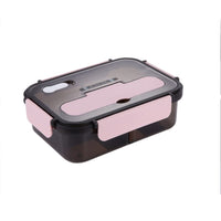 Garvee Lunchbox Bento Box 1100ml Rosa Mit 3 Fächern Auslaufsicher Für Schule Und Arbeit Kompakt