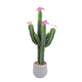 Cactus artificiale Garvee da 3 piedi, design realistico, in plastica, per uso interno ed esterno, 36 pollici, verde