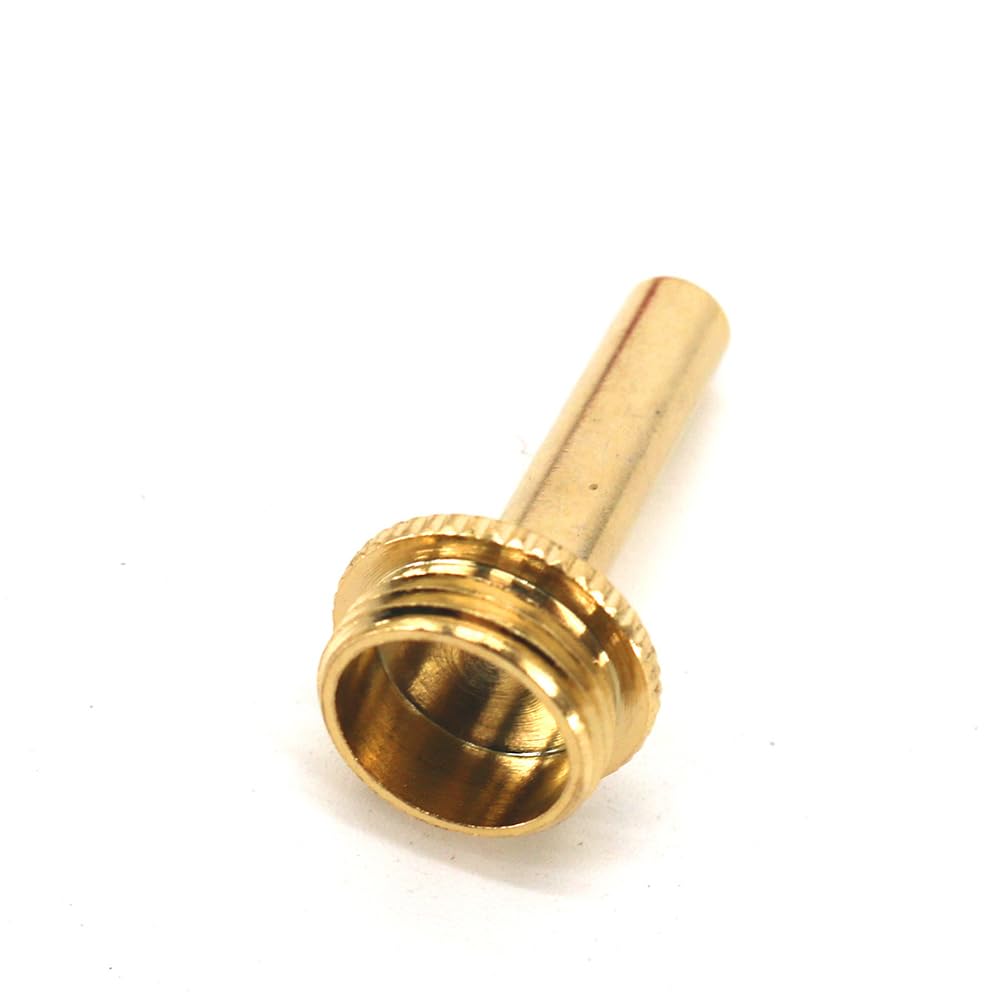 Garvee Set 12 Pulsanti per Tromba in Ottone con Intarsio Turchese - Accessori per Strumenti a Fiato, Montaggio Facile, Design Elegante, Colore Naturale