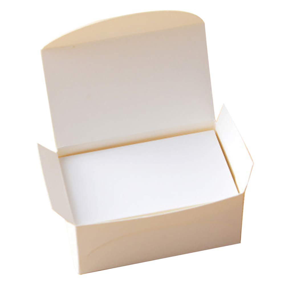 Garvee Karten Kraftpapier Doppelseitig Blanko 8x4,5 cm Für Schule & Büro, 100 Stück, Braun, Vielseitig