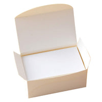Garvee Karten Kraftpapier Doppelseitig Blanko 8x4,5 cm Für Schule & Büro, 100 Stück, Braun, Vielseitig